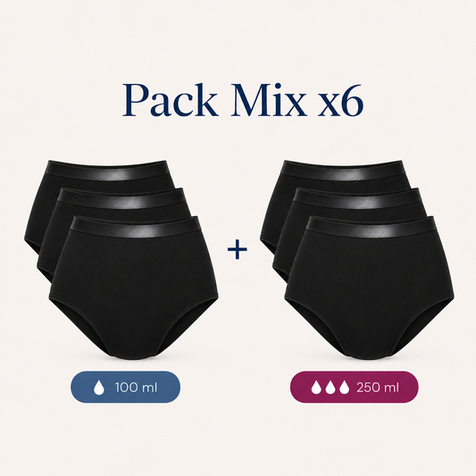 Pack Mix X6 NOIR pour FEMME Qova