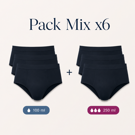 Pack Mix X6 NOIR pour HOMME Qova